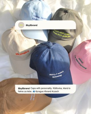 Obáváme se, že jedna kšiltovka doma nestačí. 🥹😅 Jaká bude tvoje favorite? 😏 . . #8by8 #8by8caps #capswithpersobality...